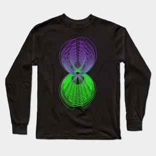 Galaxy abstract geometric futuristic Long Sleeve T-Shirt